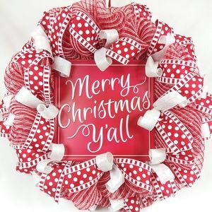 Merry Christmas Y'all Wreath